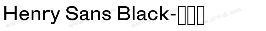 Henry Sans Black字体转换